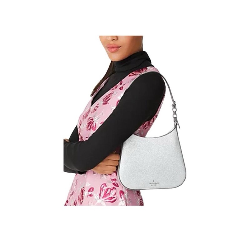 KATE SPADE SILVER SHOULDER BAG NIP - Picture 4 of 9